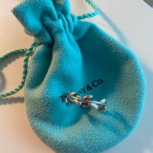 Tiffany Silver Olive Leaf Band Ring
